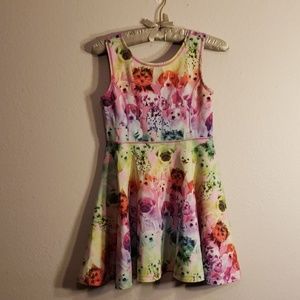 Children's Place Rainbow Dog Dress Size L 10/12